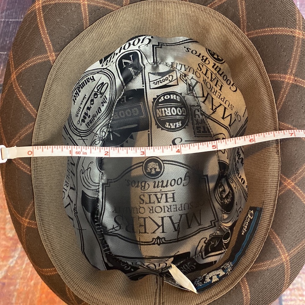 Goorin Acadamia Plaid Fedora hat - Picture 11 of 12